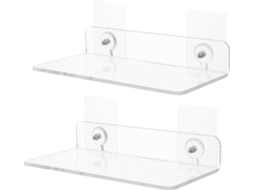 Suporte De Parede Para Banheiro Uonlytech, Conjunto Com 2 Peças, Em Acrílico, Ideal Para Condicionador E Shampoo