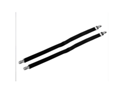 2pcs Cinta de Folha de Cama Ajustável 90 180cm Grampos Fixadores Preto