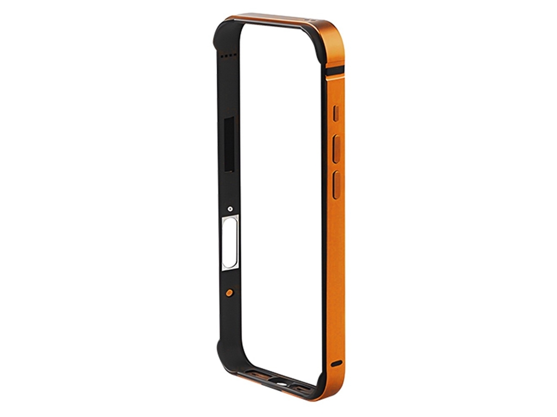Capa Protetora De Alumínio E Silicone Skalo Para Iphone 17 Pro Coteci - Laranja
