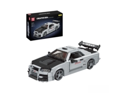 Mould King Conjunto De Construção De Modelo De Carro Skyline Gtr R34 10113