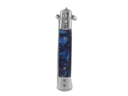 Peine De Pelo Aceite Plegable Con Resortes Dientes Redondos Suaves Peine De Estilo Azul Portátil