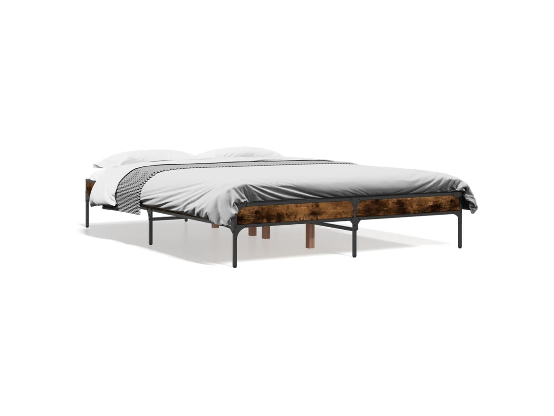 Bed Frame, Bed Frames Vidaxl Marrom Madeira Processada (120 X 200 Cm)