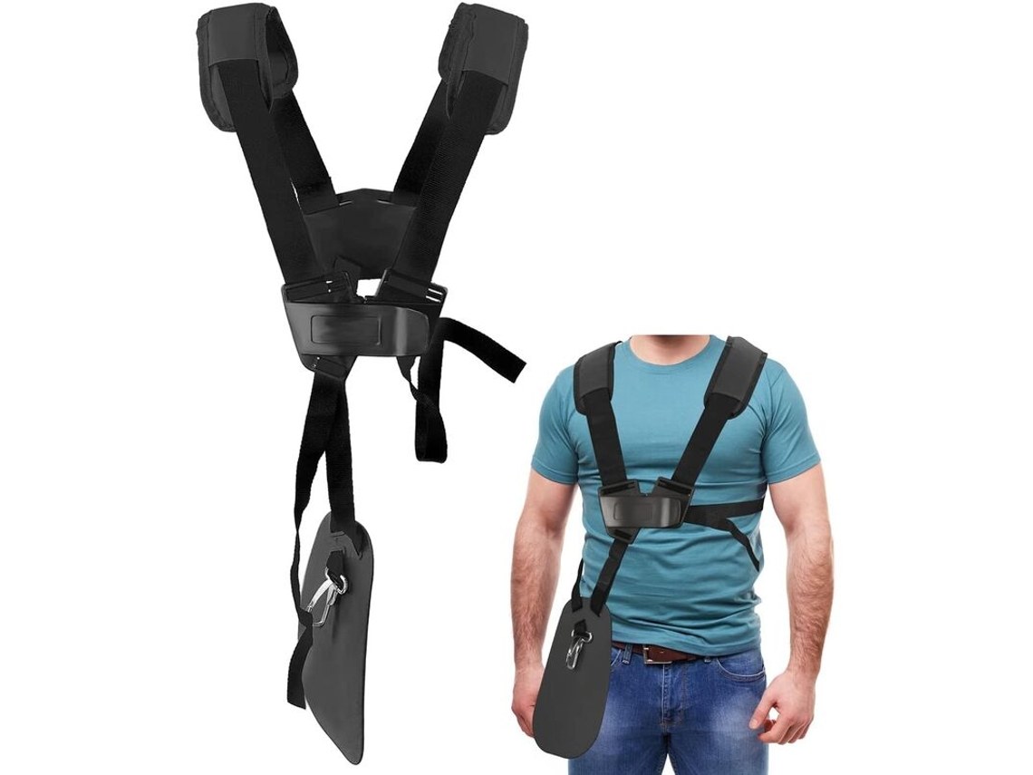 Arnês De Ombro Duplo, Em Nylon, Ajustável E Acolchoado, Compatível Com Stihl Fs, Ajuste Ergonómico Para Sessões Prolongadas