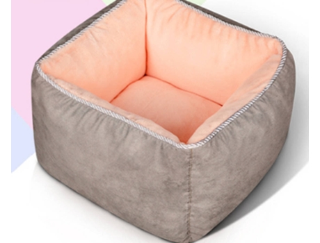 Cama para Cães e Gatos  (Rosa - 40x40x24cm - Tecido)