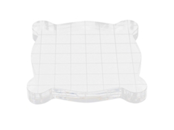 Placa De Acrílico Transparente 9mm Ferramenta Para Escultura De Barro 7.5x7.5cm Grade De Encaixe