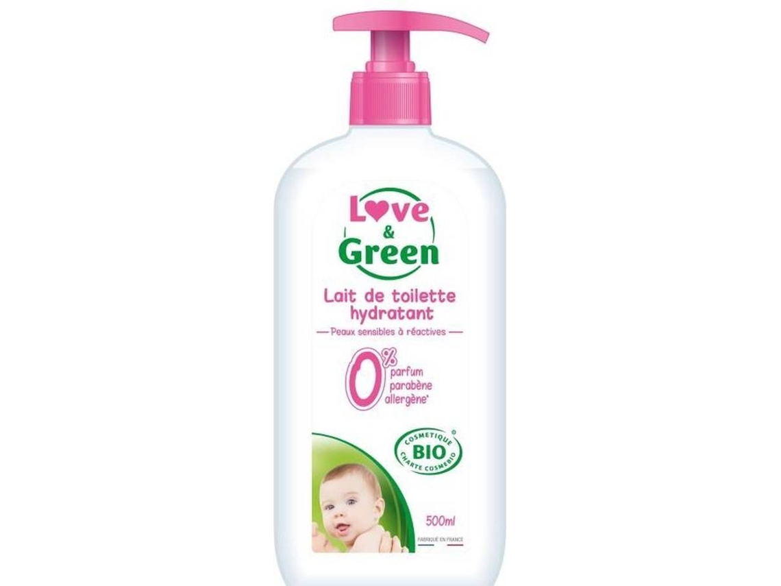 Creme de Corpo LOVE & GREEN Lait de Toilette 500Ml Bio (500 ml)