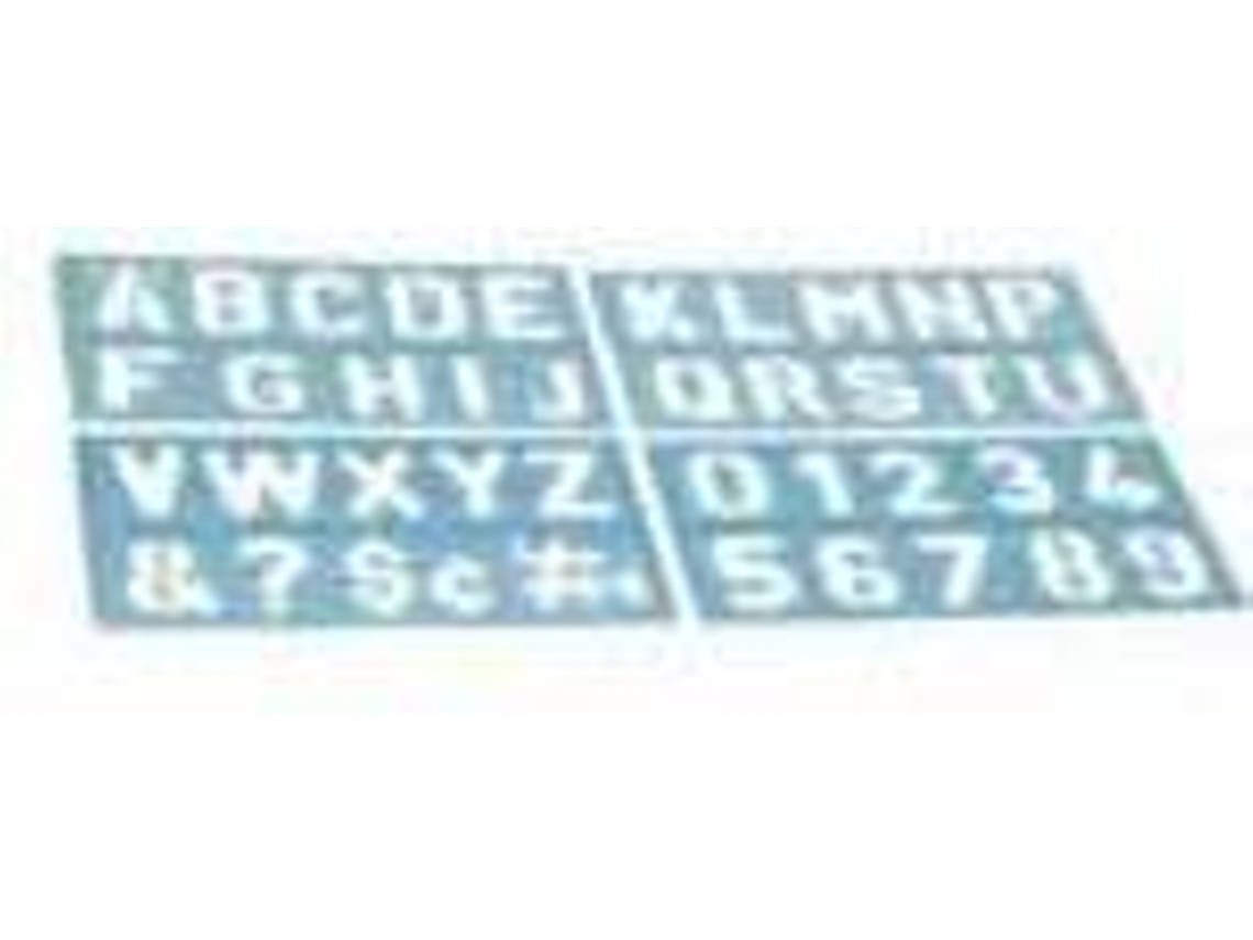 Escantilhão Letras e Numeros (100 mm)