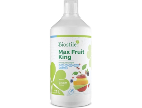 Biostile Max Fruit King – Aloe Vera, Noni E 11 Sucos De Frutas Com Vitaminas Para Energia E Sistema Imunológico