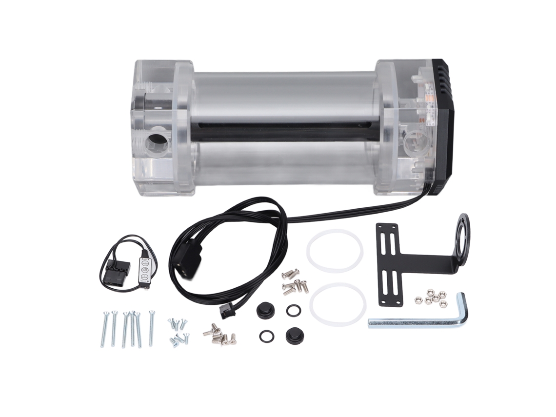 Tanque De Resfriamento Por Água 196ml Rgb Acrílico Alumínio Rosca G1/4 Cooler De Cpu Para Pc