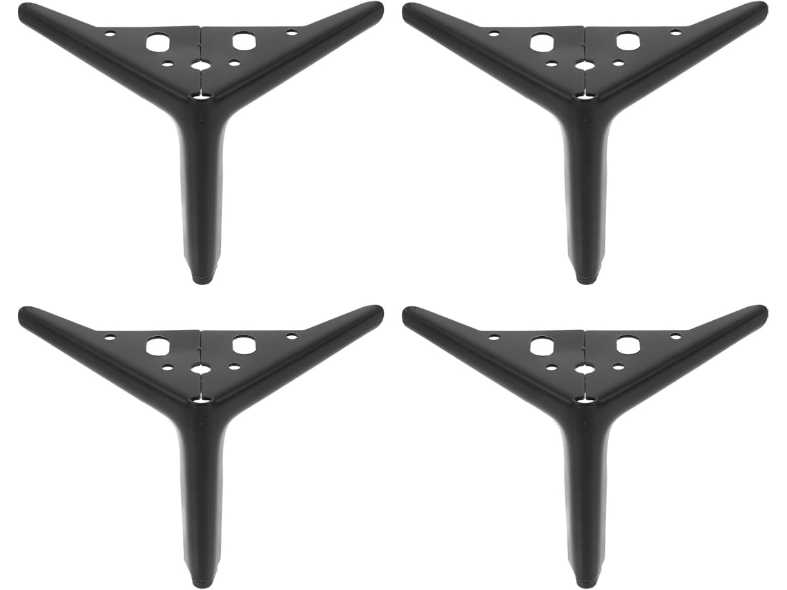 Conjunto De 4 Pés Metal Para Móveis, Ideais Para Sofá, Mesa, Cadeira, Cama E Armários