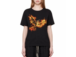 Rockinstone Hunger Games Movie Mockingjay Pt. 2 Pin Black Adult T-shirt Size:s