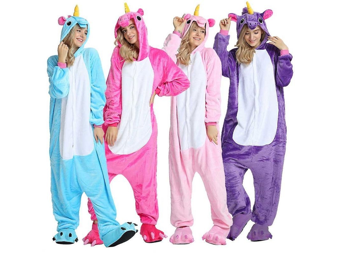 2026 pijama Disfraz de Unicornio Adulto Regenboghorn Talla S XL Suave Calientito para Fiesta Halloween Navidad