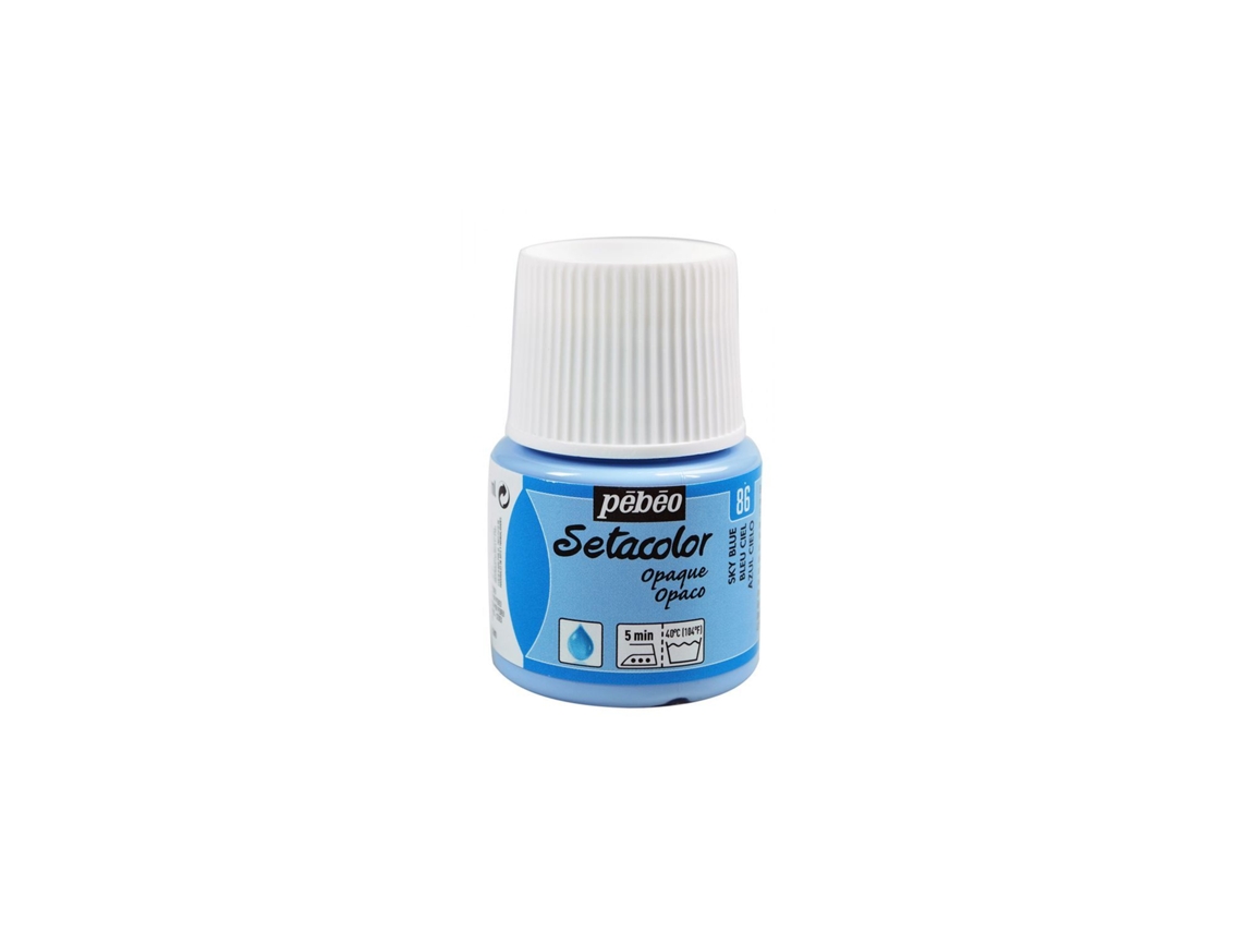 Setacolor Tinta Têxtil Opaca Azul Céu 45 Ml PÉBÉO