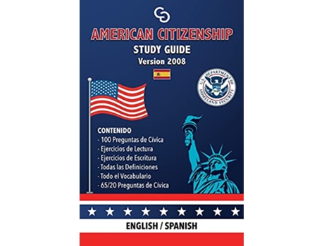 Livro American Citizenship Study Guide Version 2008 by Casi Gringos English Spanish Spanish Edition de Brayan Raul Abreu Gil (Espanhol)