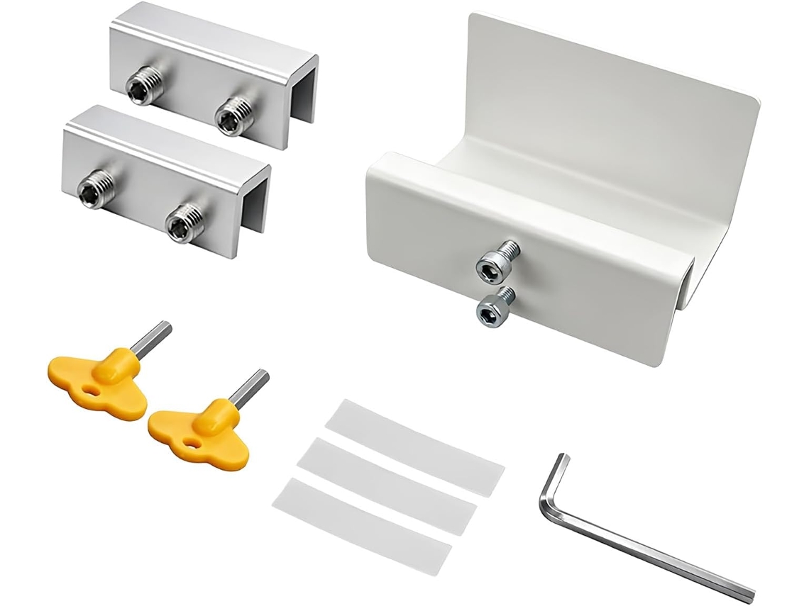 Conjunto De Peças Fecho E Suporte Para Janela, Ferragens De Metal Com Design Grampo Para Instalação E Montagem Diária
