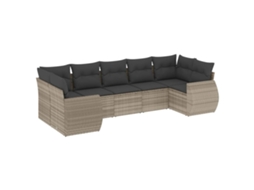 Garden Sofa Set, Garden Sofa Sets Vidaxl Cinzeto Rattan / Vime (n/a)
