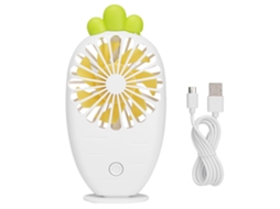 Ventilador Usb Portátil Recarregável Com Luz Da Laxiscreed, Arrefecimento Compacto Para Descanso E Trabalho