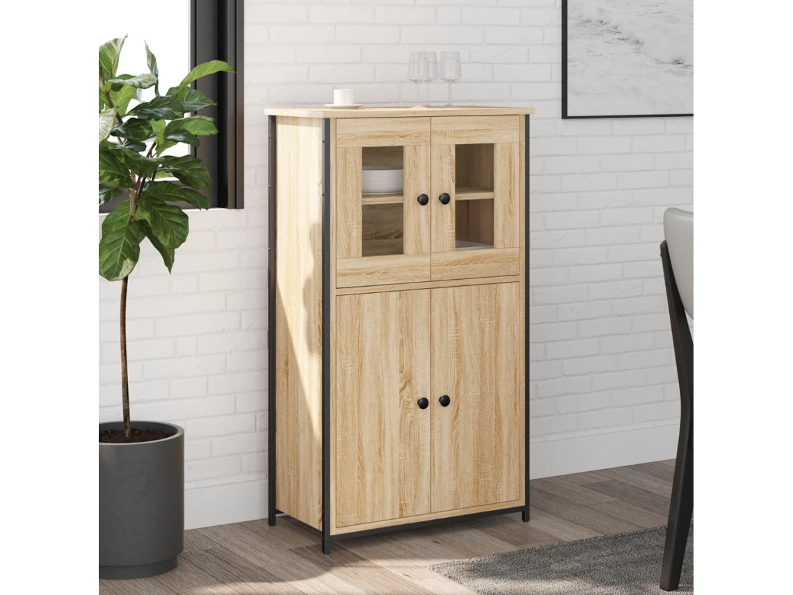 Vidaxl Aparador Alto 62x32x106,5 Cm Derivados Madeira Carvalho Sonoma