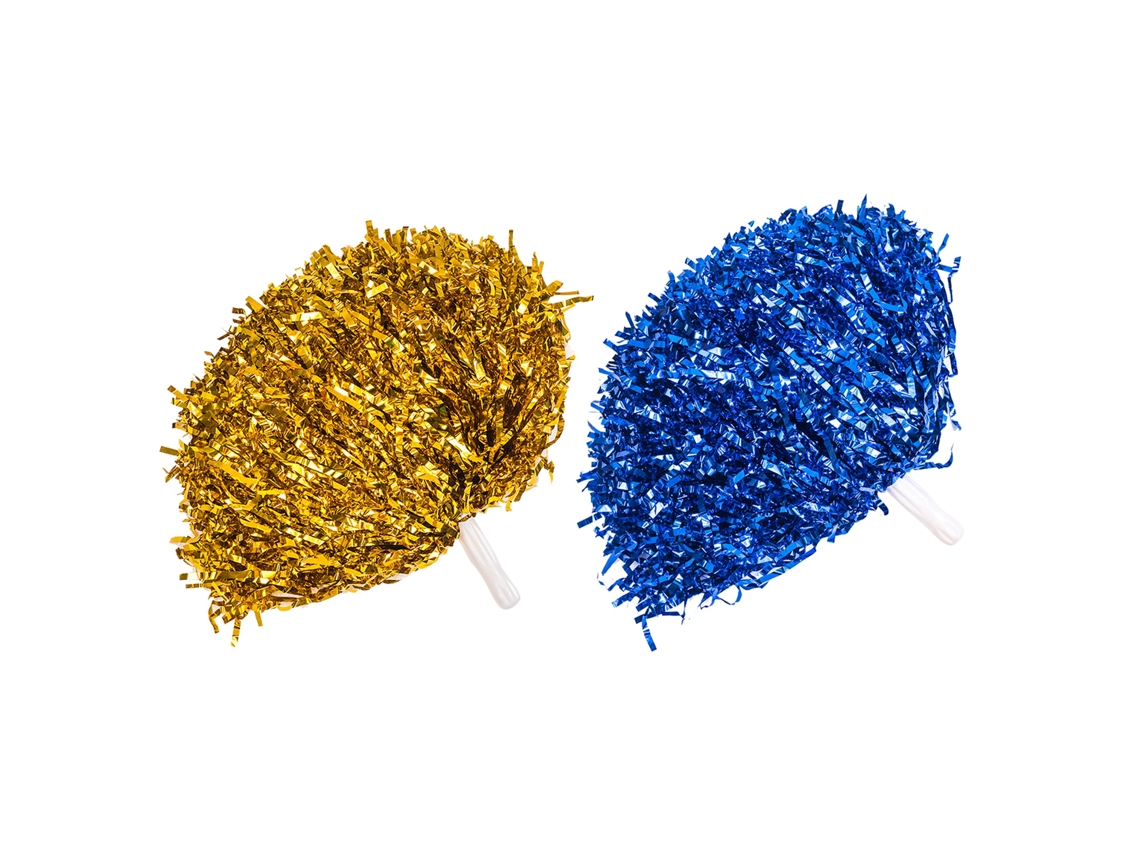 Pom Poms de Torcida Reutilizáveis com Efeito de Brilho | S/MARCA