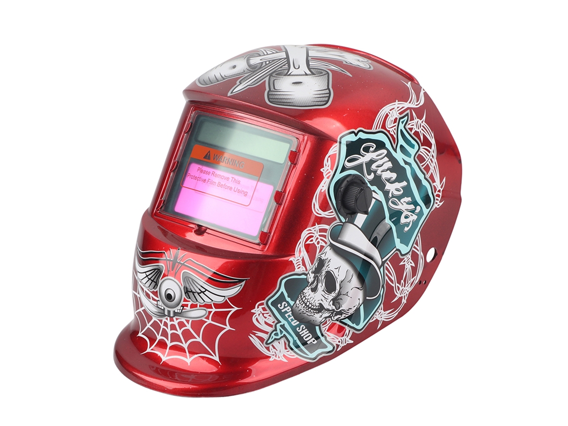 Capacete De Solda Com Escurecimento Automático Solar Para Solda Arc Tig Mig E Polimento