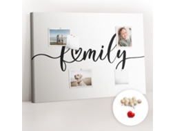 Lousa De Cortiça Inscrição "família" Para O Escritório Espelharte (100x70 Cm)