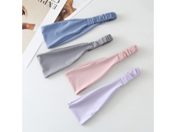 Yuysan Faixa De Cabeça Com Efeito Gel Refrescante, Faixa Elástica Para Ioga, Ginásio E Corrida, Antissuor, Proteção Frontal E Fixação De Cabelo, 4pcs