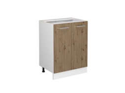 Móvel baixo de cozinha Vicco R-Line, carvalho artesanal, 60 cm sem bancada