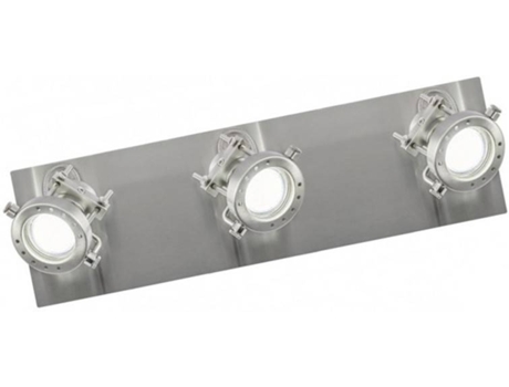 Candeeiro de Teto  Olbia (Prateado - GU10 - 50 W - Cristal)