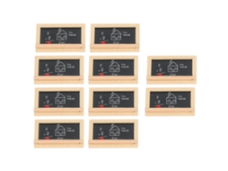 Primerox 10pcs Quadro Preto de Casinha de Bonecas em Madeira com Textura Detalhada para Escala 1:12 1:6