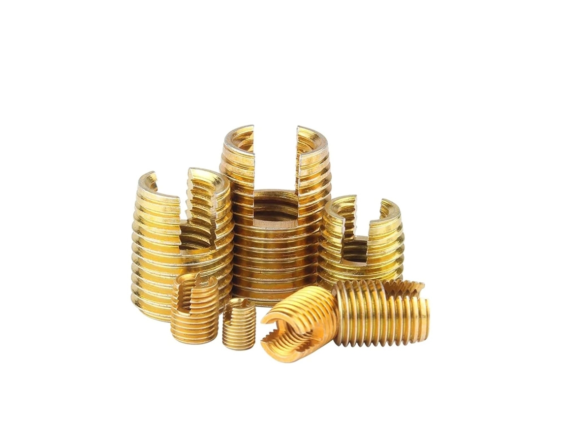 Insertos Roscados M2~m20, Porcas De Manga Ranhuradas Auto Roscantes, Aço Inoxidável Carbono Galvanizadas, M5xm8x10mm 5 Peças