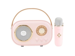 Mini Máquina De Karaokê Para Crianças Alto Falante Bluetooth Portátil Com 1 Microfone Sem Fio Brinquedos Para Presentes De Meninos E Menin Yizhood