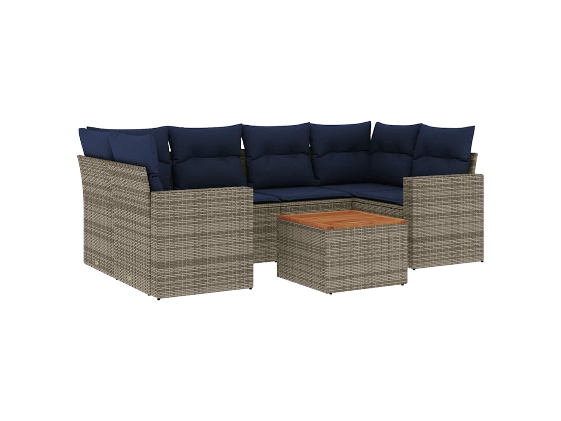 Garden Sofa Set, Garden Sofa Sets Vidaxl Cinzeto Rattan / Vime (n/a)