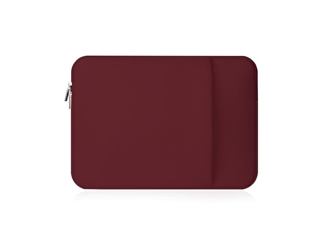 Lurelia Bolsa Para Portátil De 14 Polegadas Caso Capa Protetora Soft Com Zíper Acolchoado Transporte Computador Claret