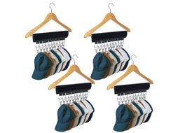 Porta Gorros Para Bonés Organizador De Bonés Para Gancho E Armário (4 Peças Preto)