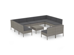 Garden Lounge Set, Garden Lounge Sets Vidaxl Cinzeto Rattan / Vime (n/a)