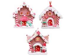 Laxiscreed Árvore De Natal Pequena Com Casa Iluminada, Conjunto De 3 Estilos Para Decoração Festiva
