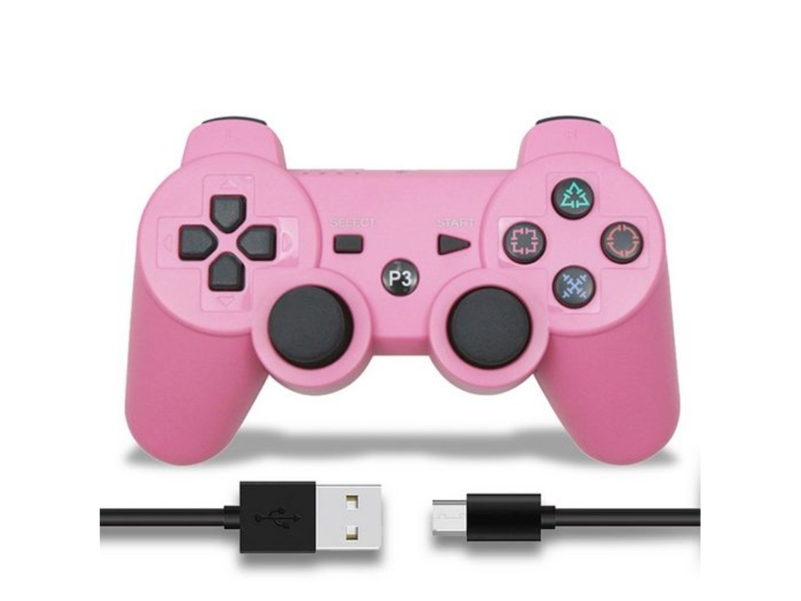 Comando PS3  (Wireless - Rosa)