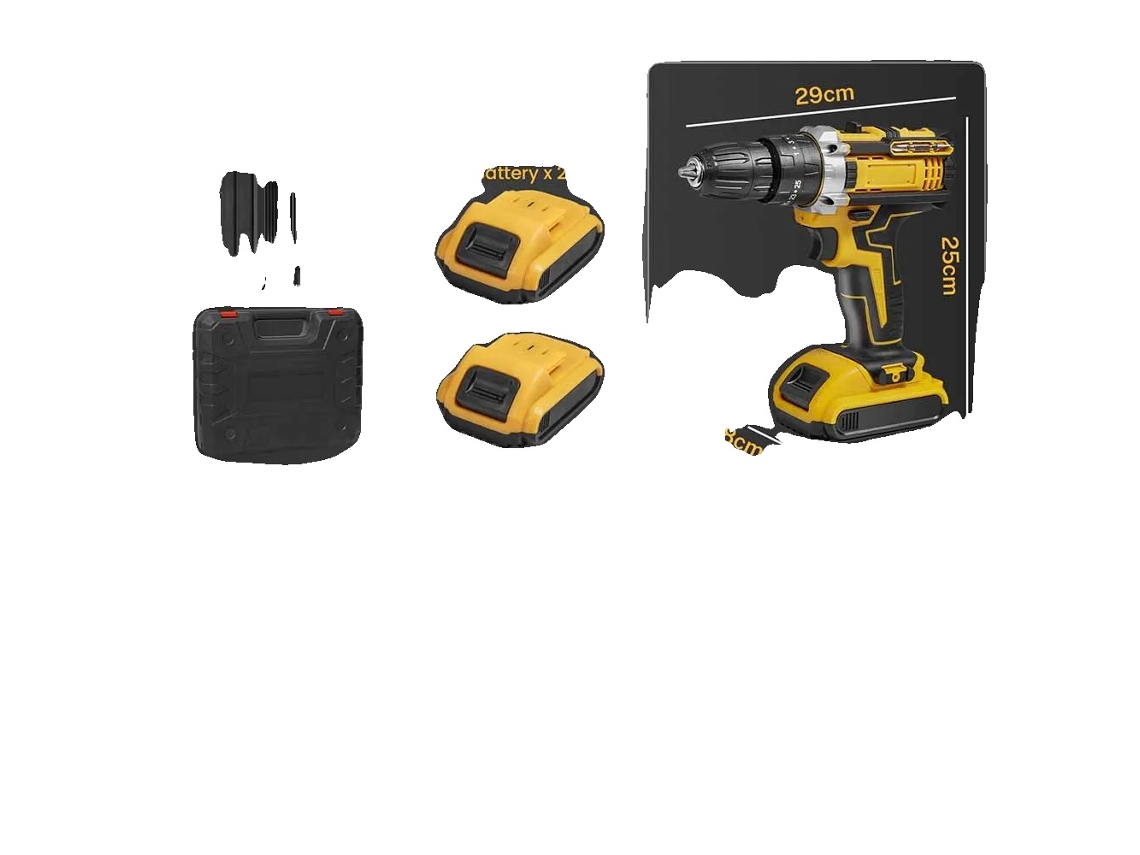 Furadeira Sem Fio, 45 Nm De Torque, Luzes De Trabalho Integradas, Conjunto Padrão De 3/8 Polegadas