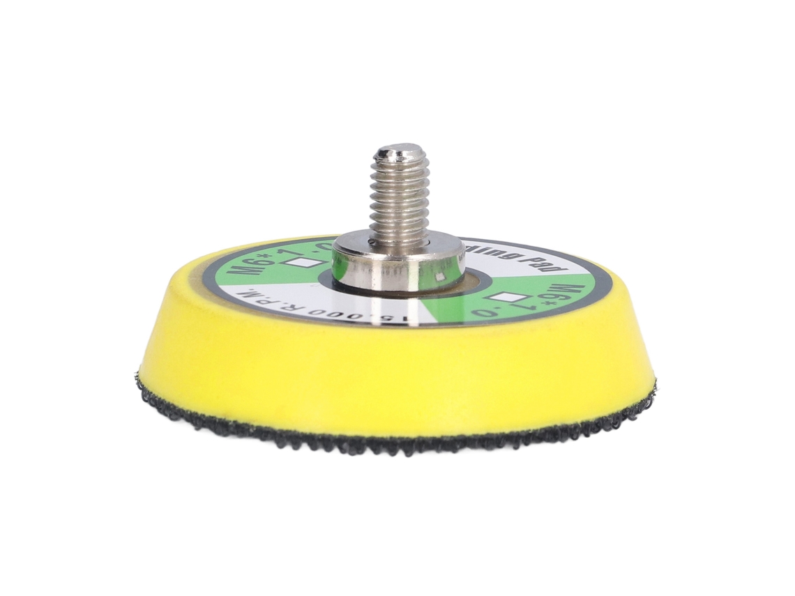 Placa de apoio com gancho e olhal para lixadeira pneumática/politriz, base em PU, rosca M6x1, 15.000 rpm, 2 polegadas.