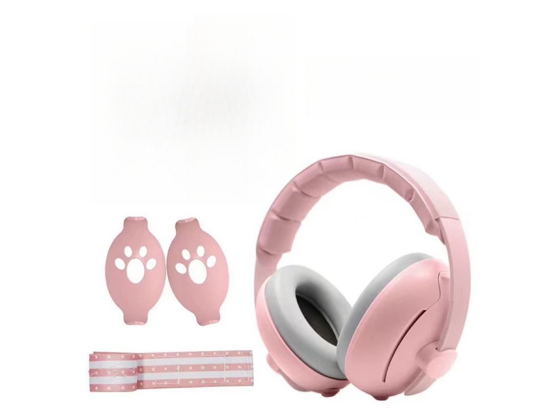 Elysve Protetor Auricular Cor Rosa, Com Redução De Ruído, Multifuncional