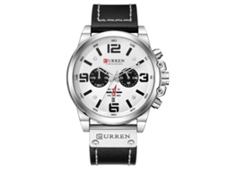 Relógio Masculino Multifuncional MDUG, com pulseira de couro, esportivo, moderno