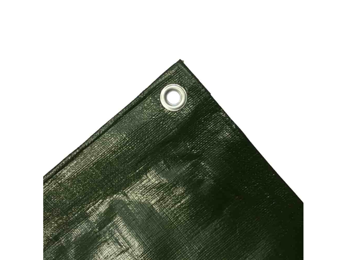 Capa Lona 5x8m Verde 280g/m² Impermeável Com Ilhós de Metal Boni Shop