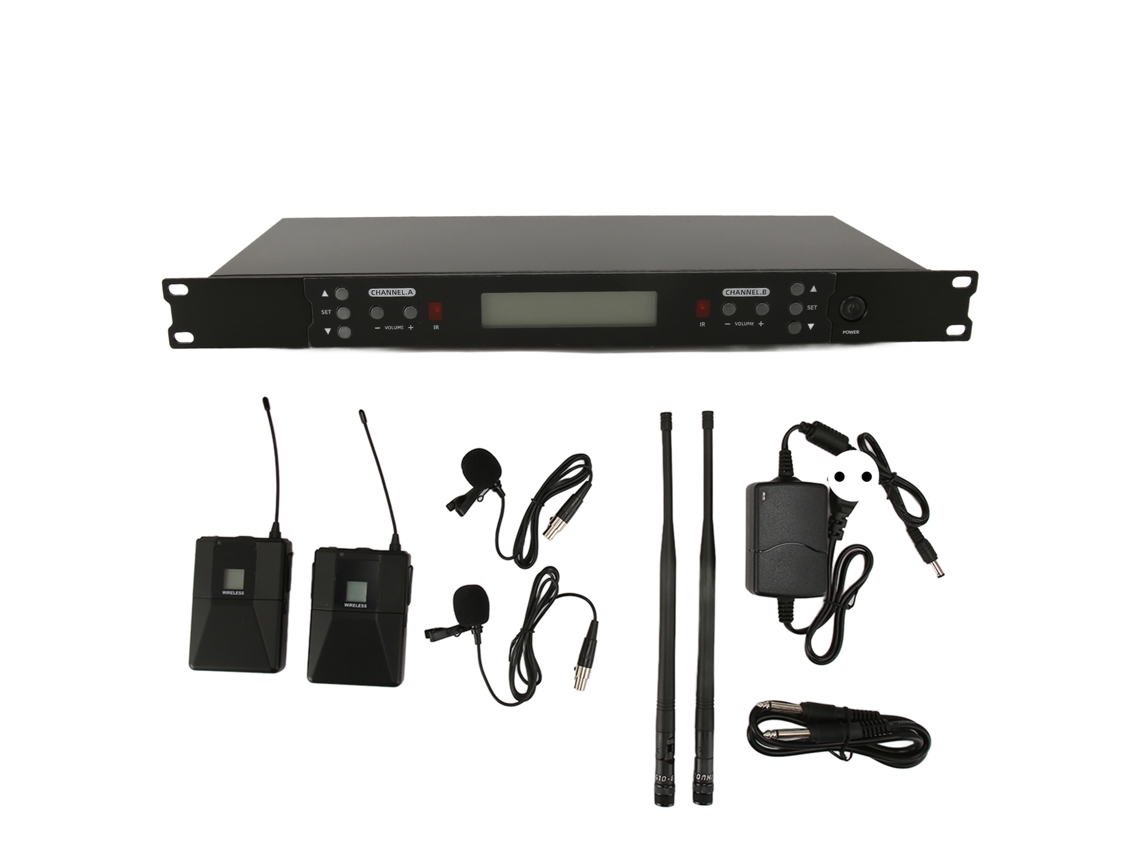 Sistema De Microfone Wireless Portátil Alcance Longo Plugue Eu
