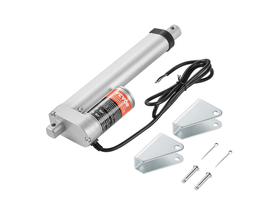 Atuador Linear VEVOR 12V 6 Polegadas 0 55/S Alta Velocidade 220Lbs/1000N Proteção Ip54