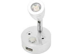 Luz De Leitura Led Para Autocaravanas, 10v 30v 3w Ajustável, Interruptor Tátil, Iluminação Interior Usb Com Base