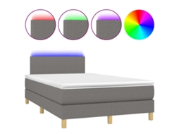 Box Spring Bed, Box Spring Beds Vidaxl Cinzeto Tecido (120 X 200 Cm)