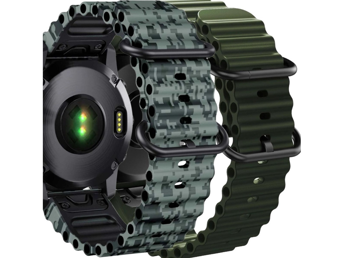 Pacote com 2 pulseiras ORYSIN Ocean Waves para Garmin Fenix 3 horas