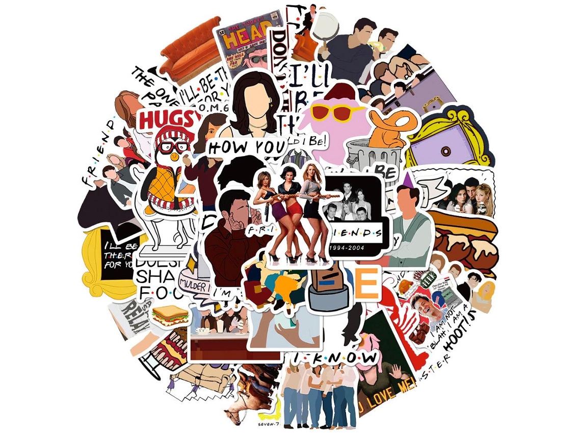 Adesivos NORTHIX 50X Friends