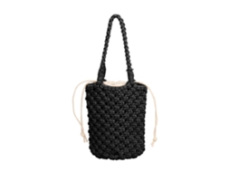 Bolsa AQUAFORGE de Corda Vazada, Trançada, Feita à Mão, Casual, Praia, Verão