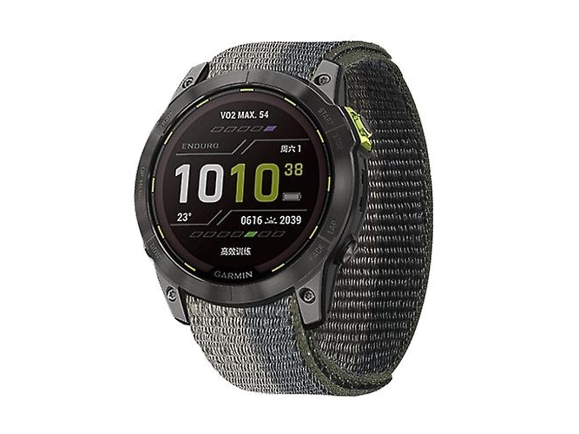 Pulseira De Relógio Garmin Fenix 7x, Nylon, Preta E Cinza.